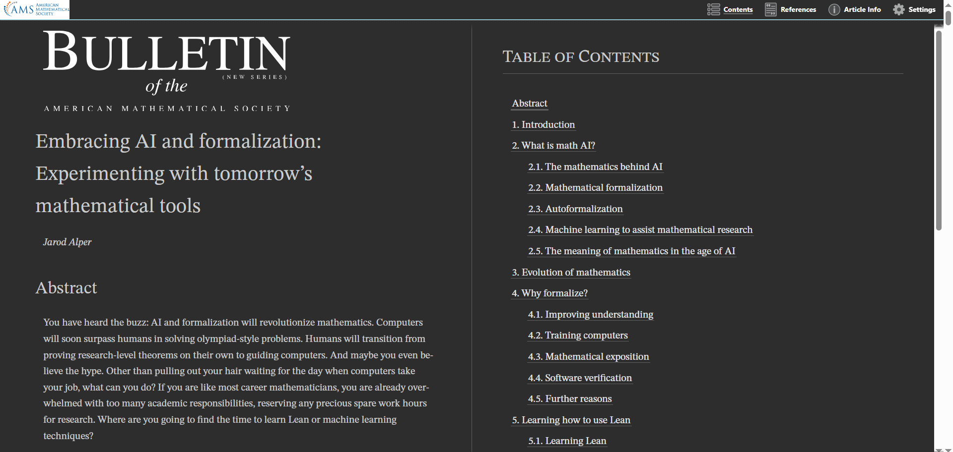 standard zoom setting for article